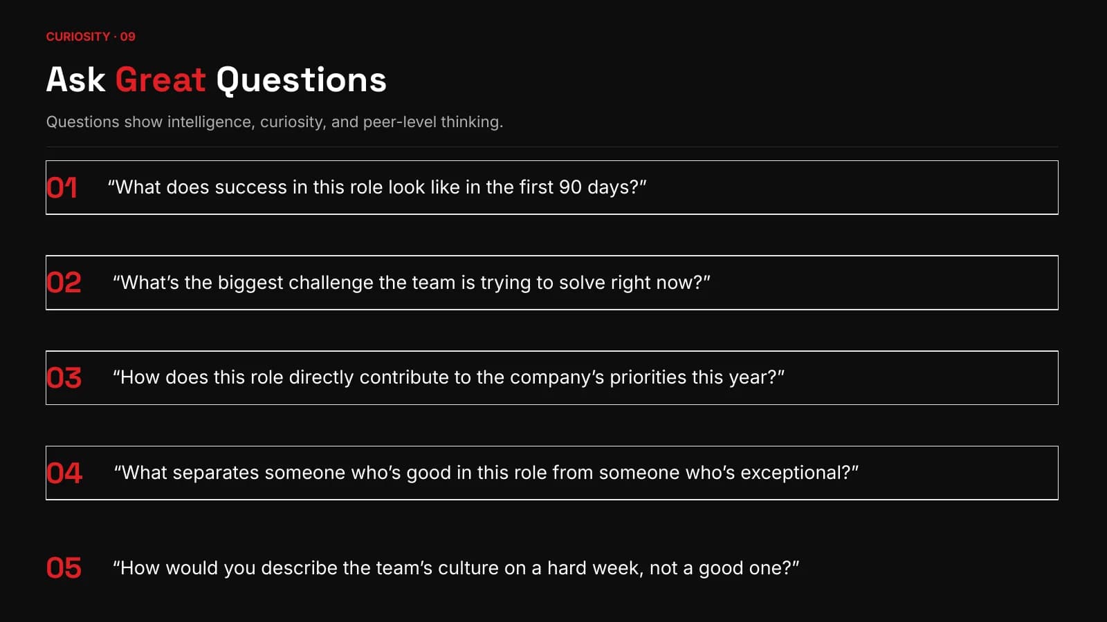 Interview Roleplays Live agenda page 9 of 15